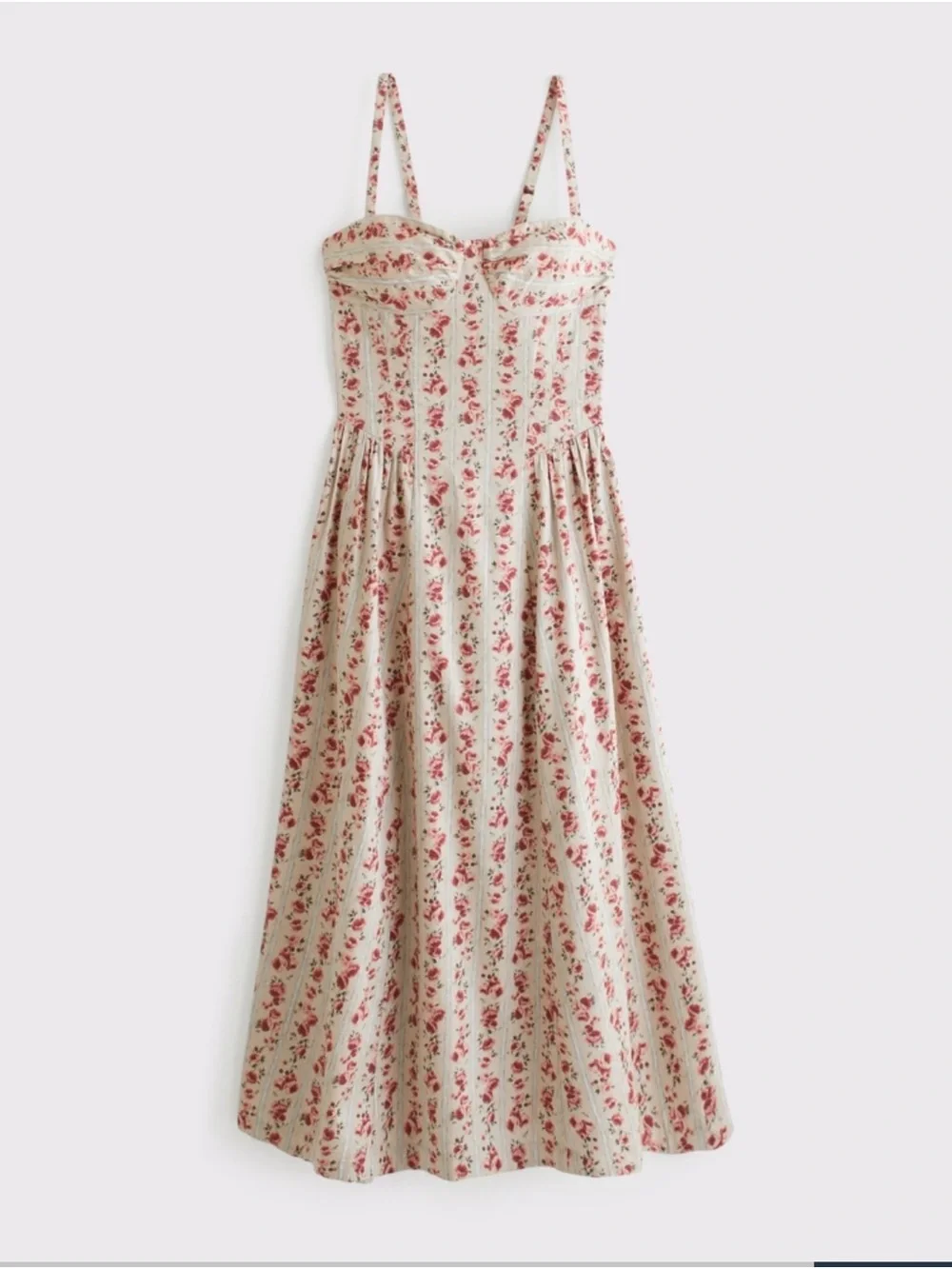 Abercrombie & Fitch Dipped Waist Maxi Dress Floral